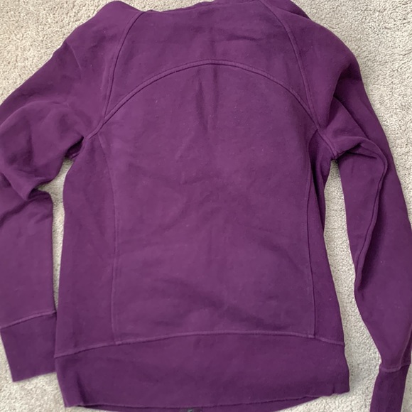 Women’s purple Lululemon scuba hooded zip-up sweatshirt size 8 - Picture 5 of 5